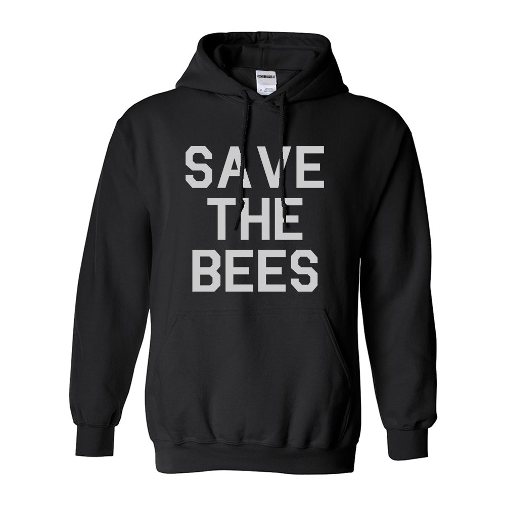 Save The Bees Nature Black Pullover Hoodie