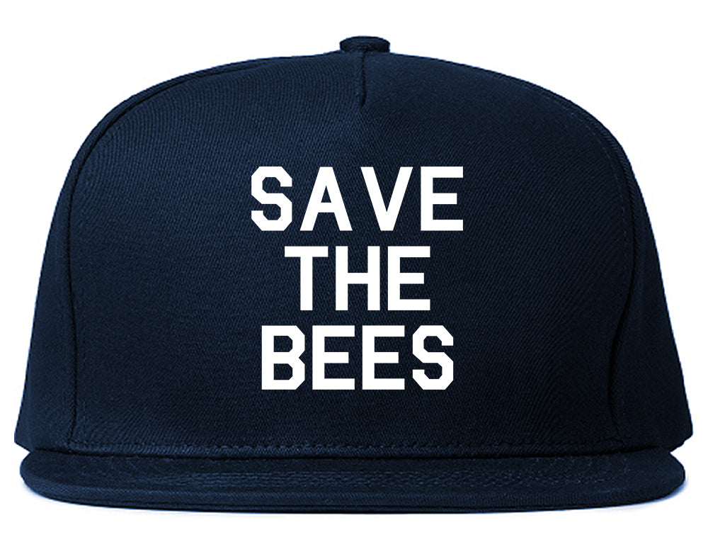 Save The Bees Nature Blue Snapback Hat