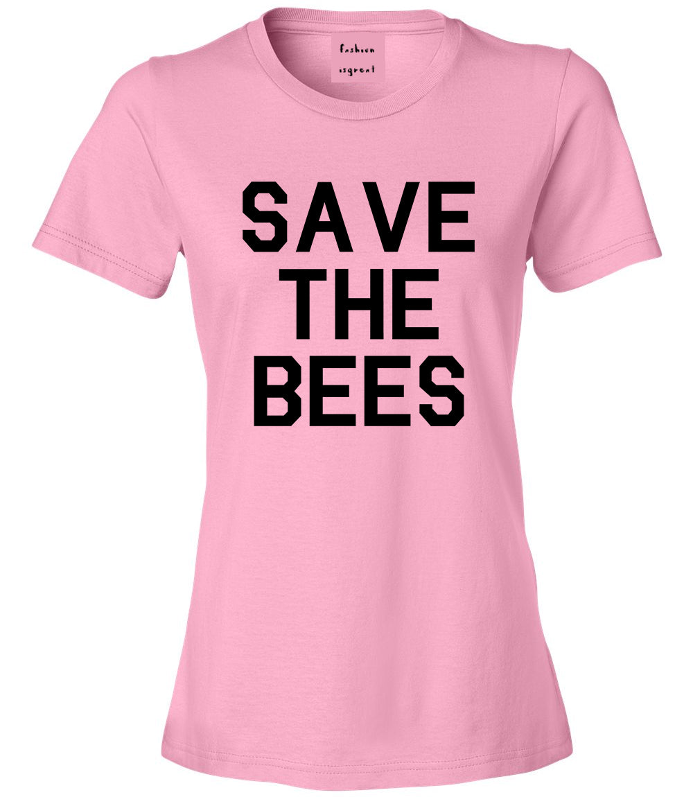 Save The Bees Nature Pink T-Shirt