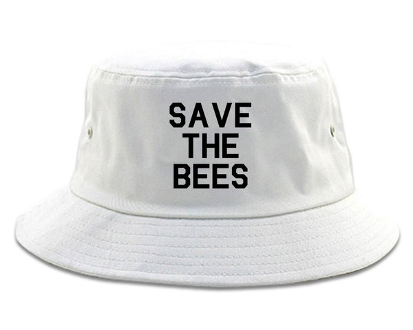 Save The Bees Nature White Bucket Hat