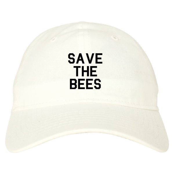 Save The Bees Nature White Dad Hat