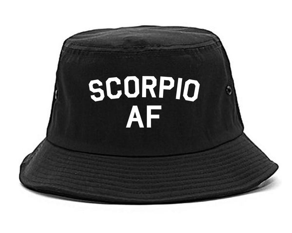 Scorpio AF Astrology Sign Black Bucket Hat