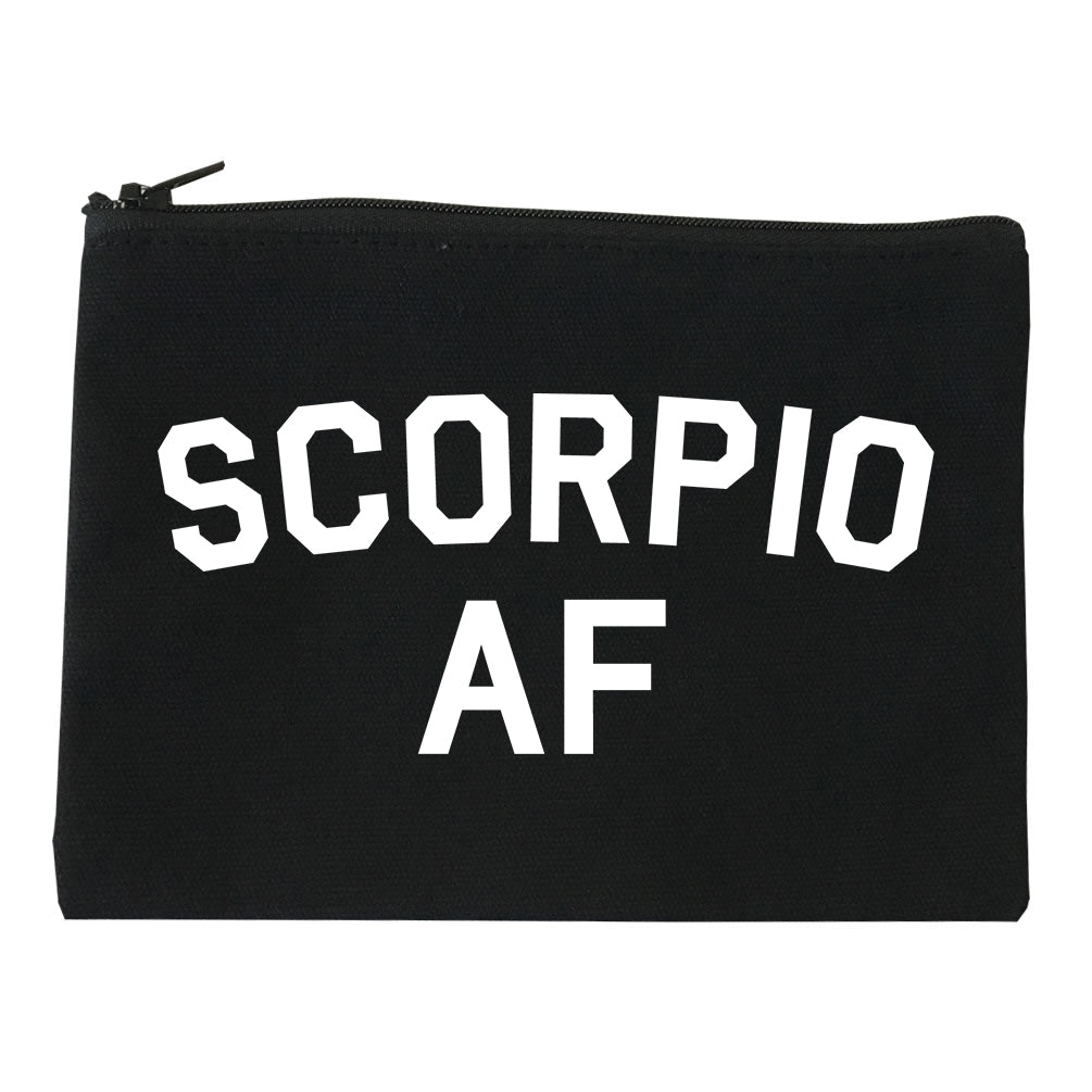 Scorpio AF Astrology Sign Black Makeup Bag