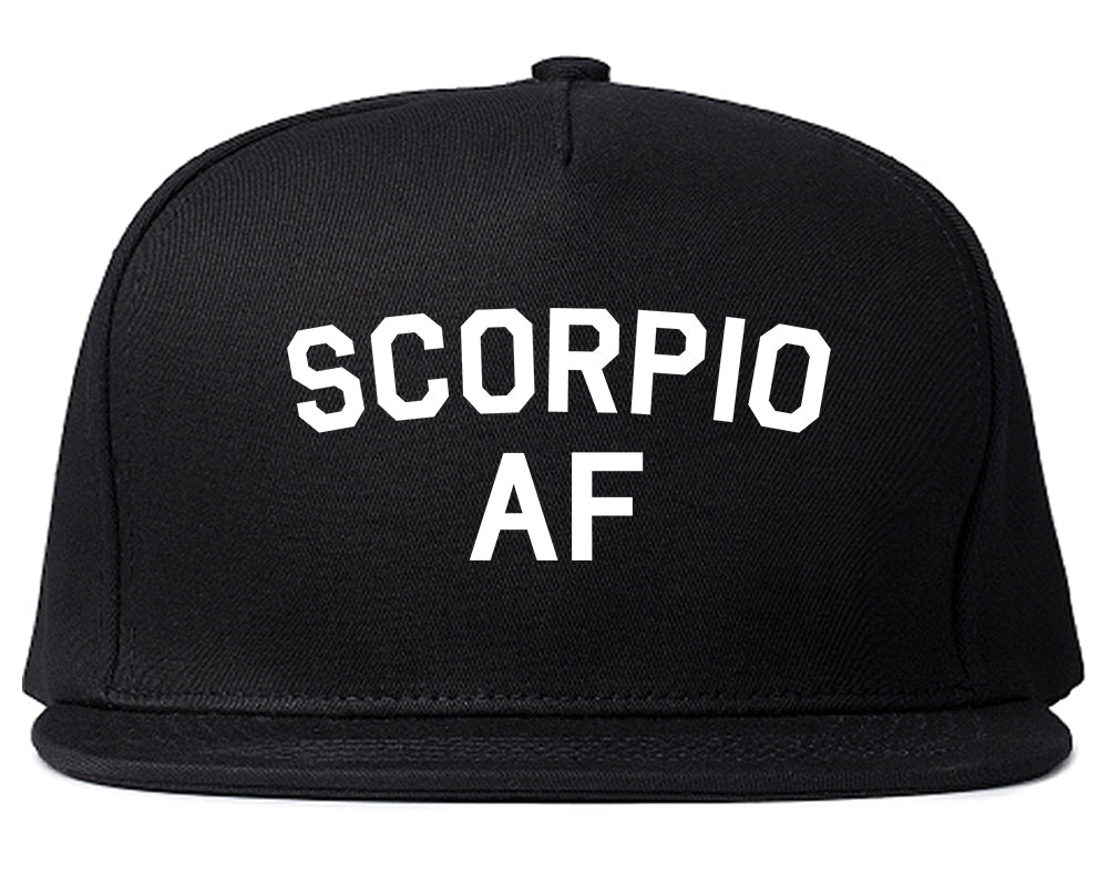 Scorpio AF Astrology Sign Black Snapback Hat