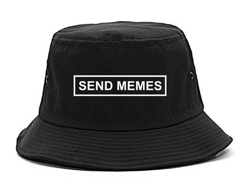 Send Memes Box Funny Bucket Hat Black