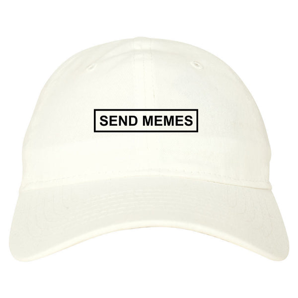 Send Memes Box Funny Dad Hat White
