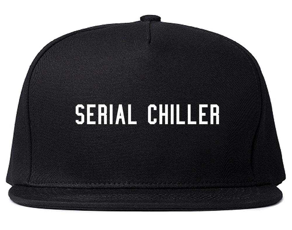 Serial Chiller Stoner 420 Snapback Hat Black