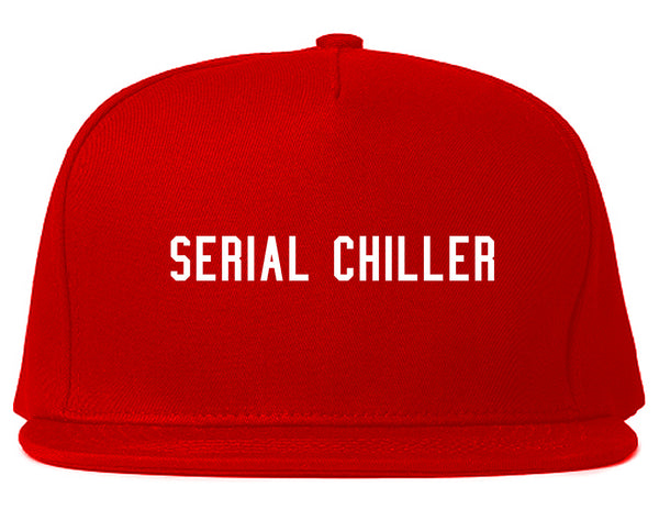 Serial Chiller Stoner 420 Snapback Hat Red