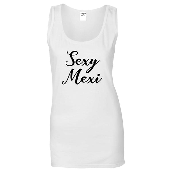 Sexy Mexi Mexican White Womens Tank Top
