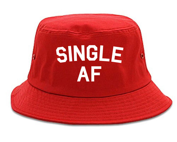 Single AF Girls Night Bucket Hat Red