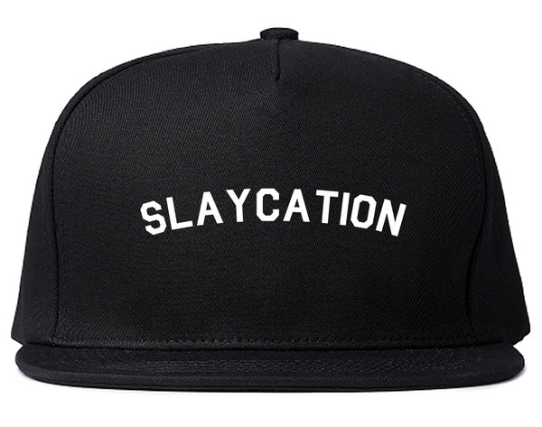 Slaycation Slay Vacation Black Snapback Hat