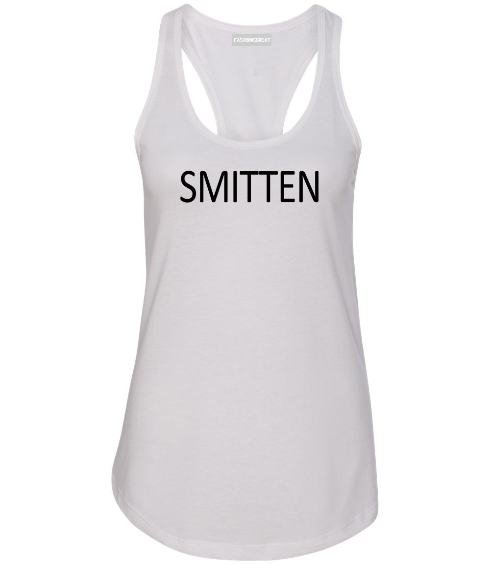 Smitten Kitten White Racerback Tank Top