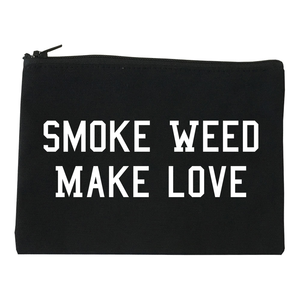 Smoke Weed Make Love Makeup Bag Red