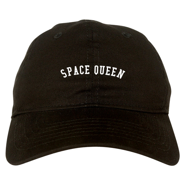 Space Queen Weed Leaf 420 Dad Hat Black