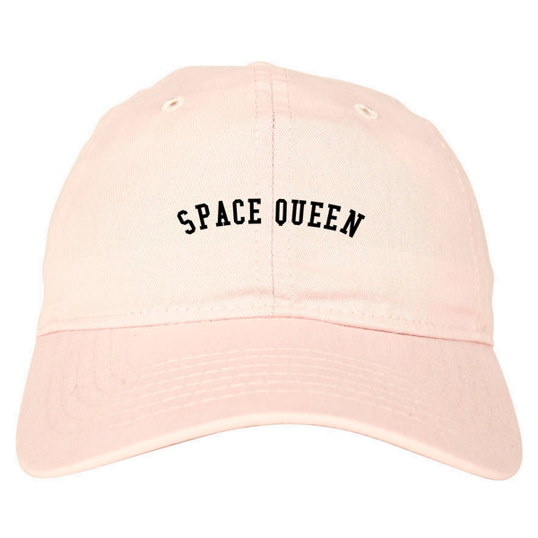 Space Queen Weed Leaf 420 Dad Hat Pink