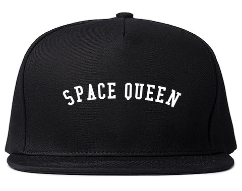 Space Queen Weed Leaf 420 Snapback Hat Black