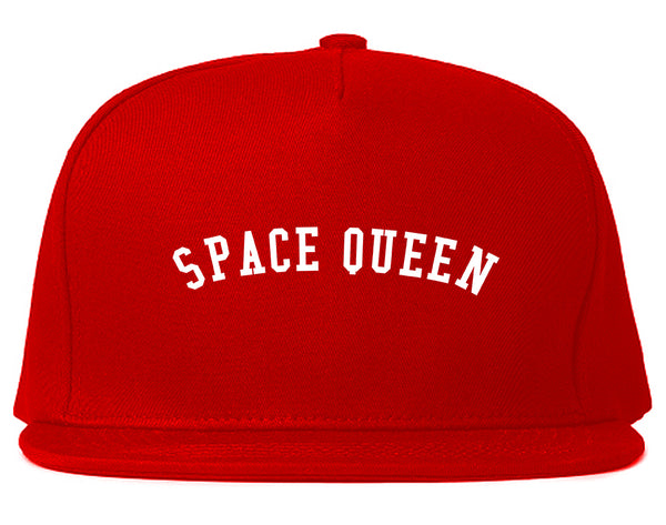 Space Queen Weed Leaf 420 Snapback Hat Red