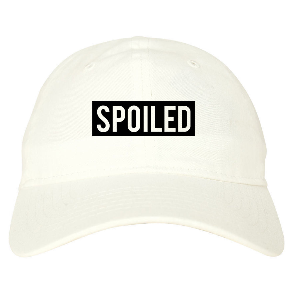 Spoiled Box Dad Hat White