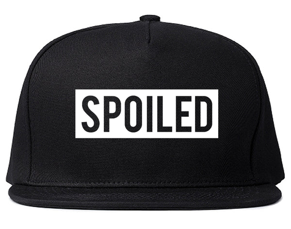Spoiled Box Snapback Hat Black