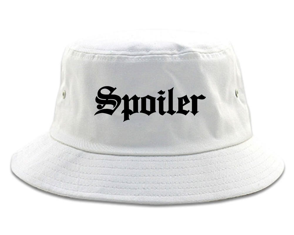 Spoiler Goth Bucket Hat White