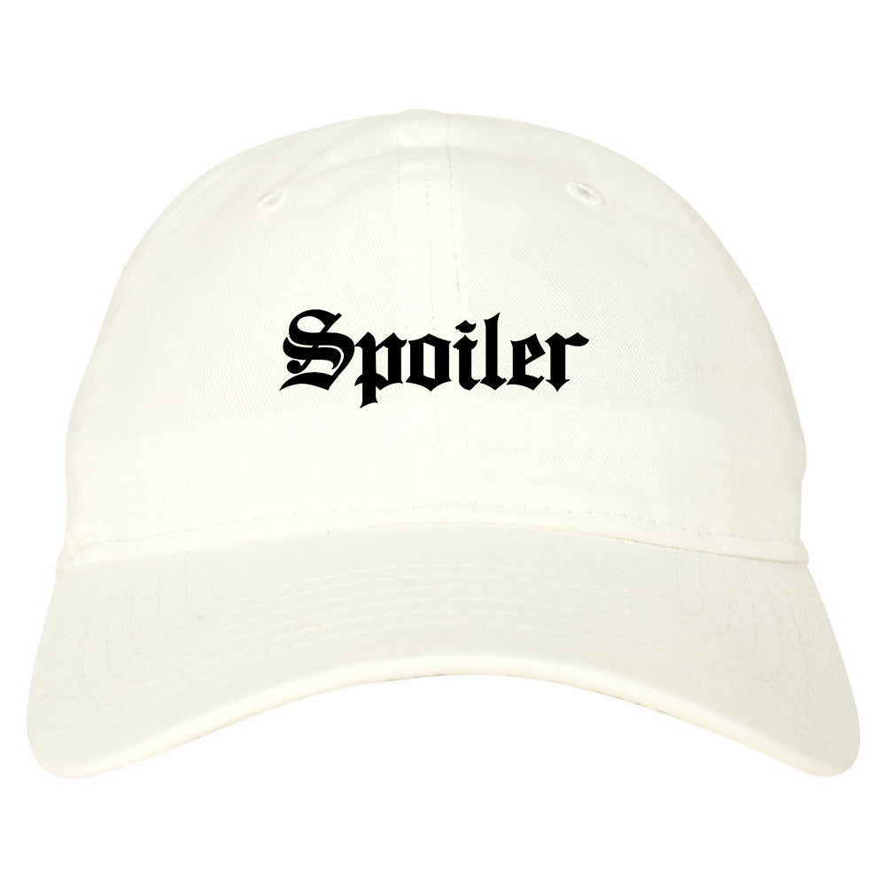 Spoiler Goth Dad Hat White