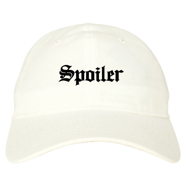 Spoiler Goth Dad Hat White