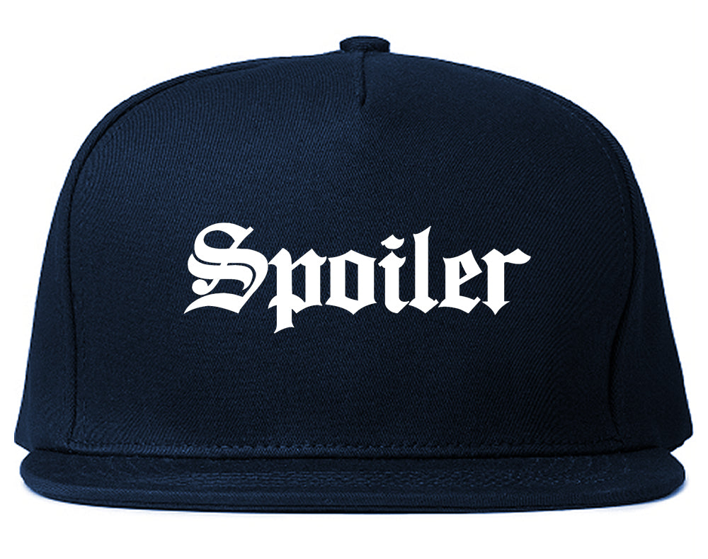 Spoiler Goth Snapback Hat Blue