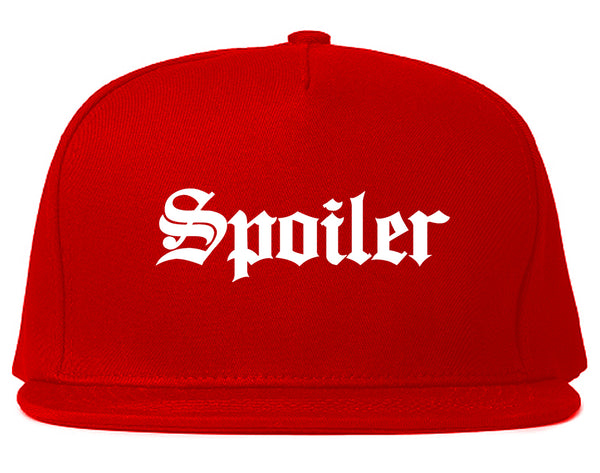 Spoiler Goth Snapback Hat Red