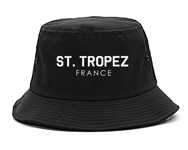 St Tropez France Bucket Hat Black