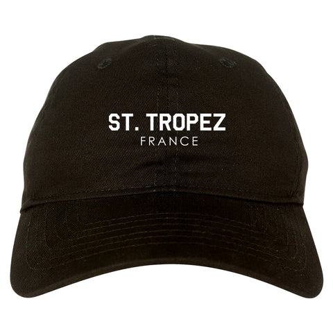 St Tropez France Dad Hat Black