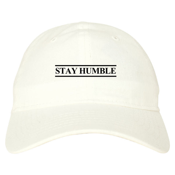 Stay Humble Lines white dad hat