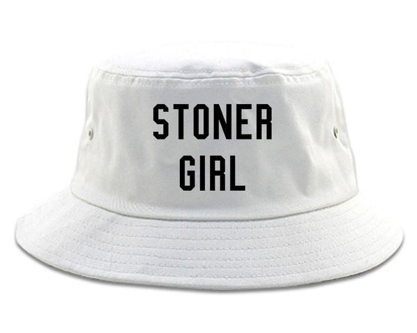 Stoner Girl Bucket Hat White
