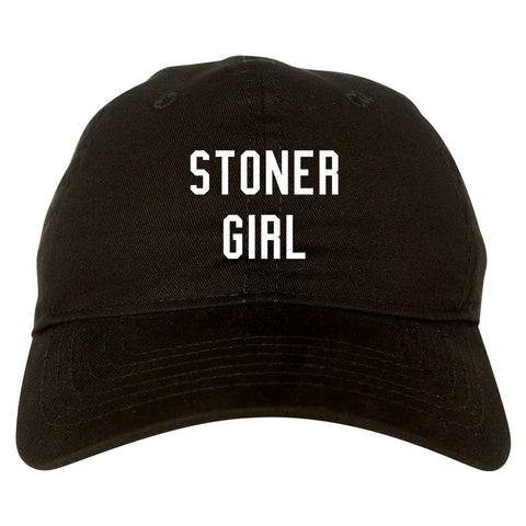 Stoner Girl Dad Hat Black