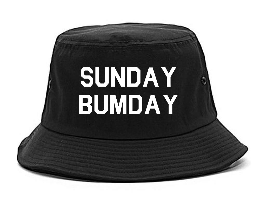Sunday Bumday Laundry Black Bucket Hat