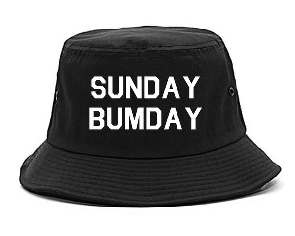 Sunday Bumday Laundry Black Bucket Hat