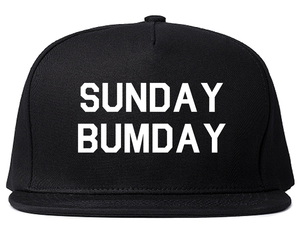 Sunday Bumday Laundry Black Snapback Hat