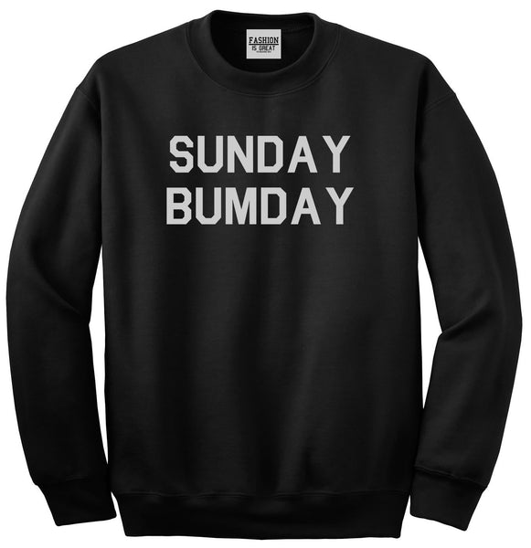 Sunday Bumday Laundry Black Crewneck Sweatshirt