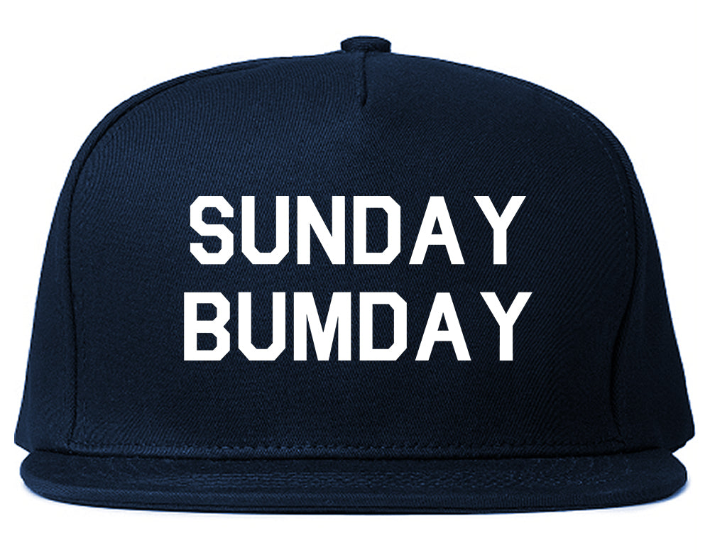 Sunday Bumday Laundry Blue Snapback Hat