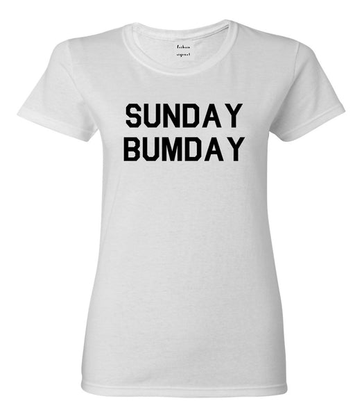 Sunday Bumday Laundry White T-Shirt