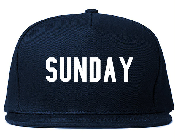 Sunday Days Of The Week Blue Snapback Hat