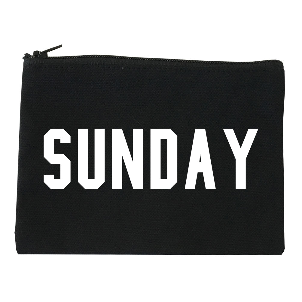 Sunday Days Of The Week black Makeup Bag