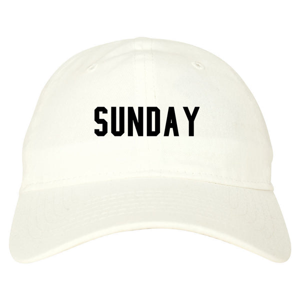 Sunday Days Of The Week white dad hat