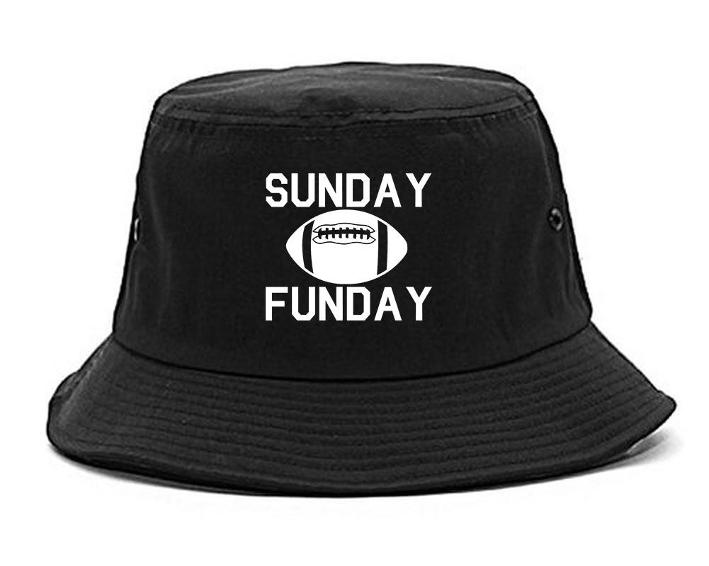 Sunday Funday Football black Bucket Hat