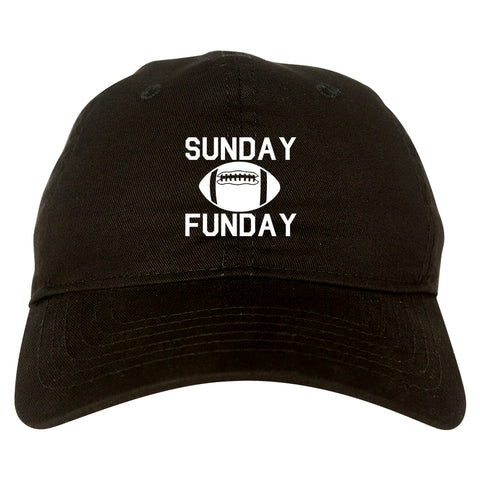 Sunday Funday Football black dad hat