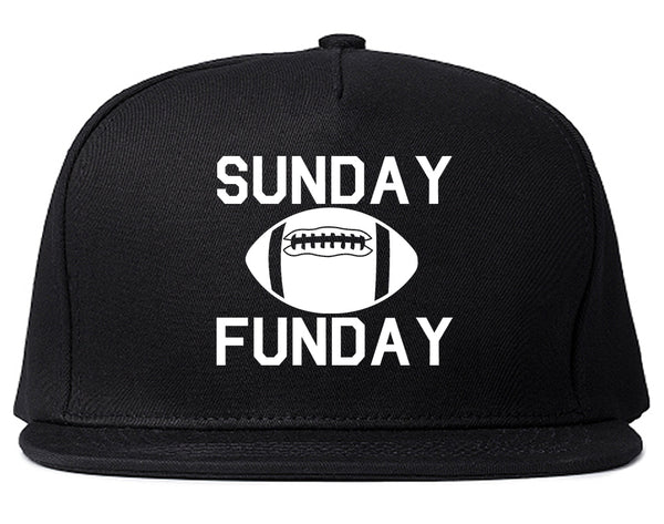 Sunday Funday Football Black Snapback Hat