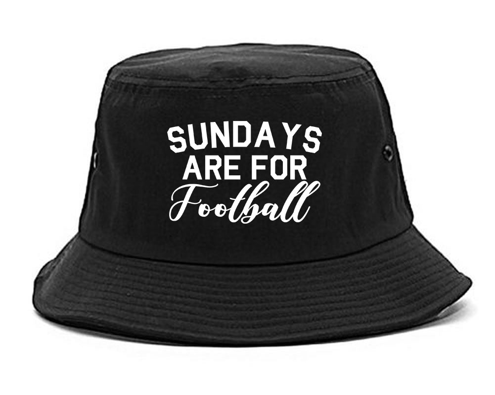 Sundays Are For Football Sports Black Bucket Hat