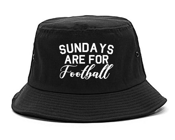 Sundays Are For Football Sports Black Bucket Hat