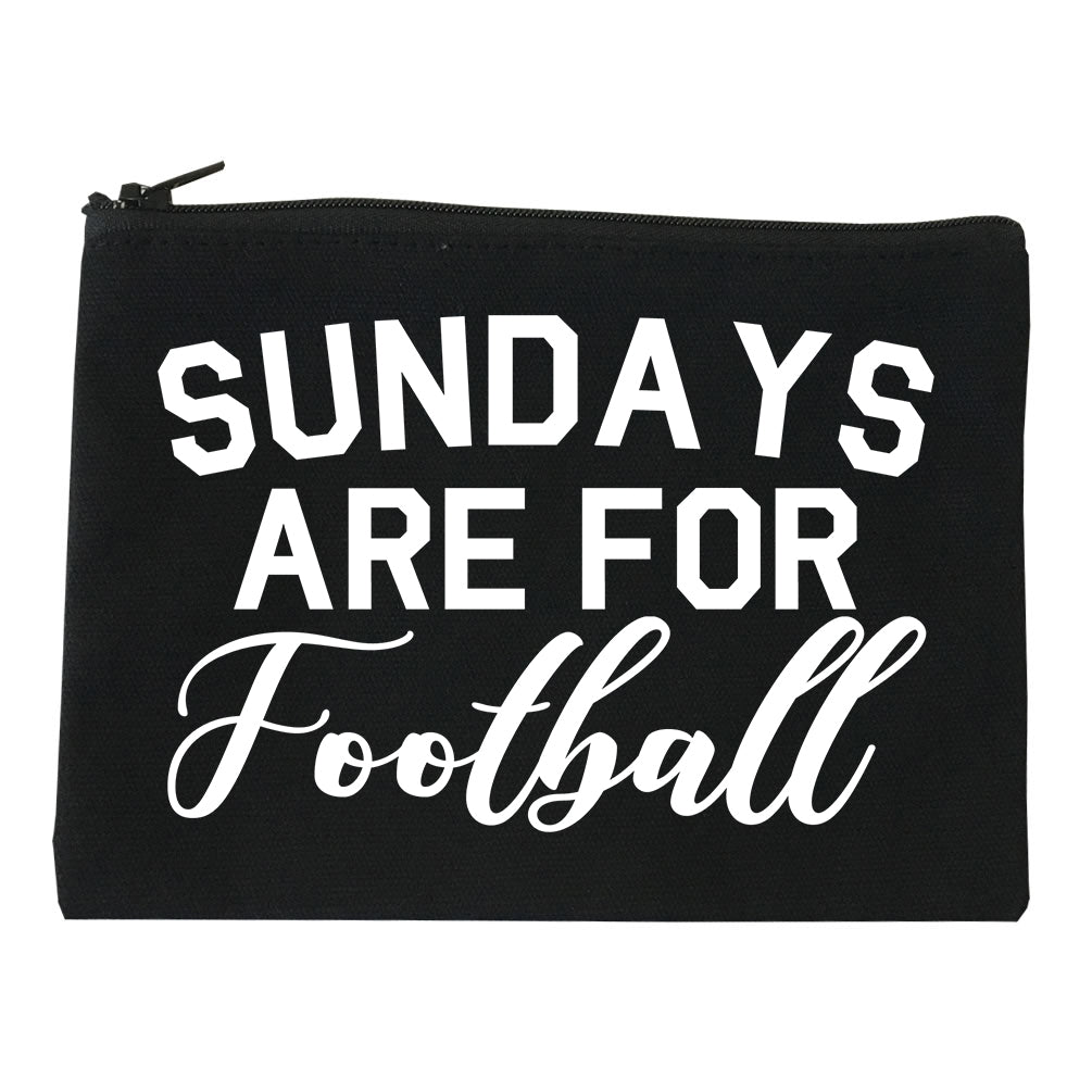 Sundays Are For Football Sports Black Makeup Bag