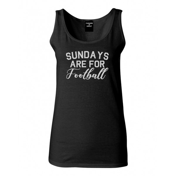 Sundays Are For Football Sports Black Tank Top