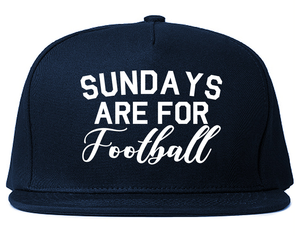 Sundays Are For Football Sports Blue Snapback Hat